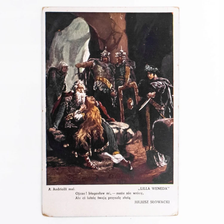 STARA POCZTÓWKA - LILLA WENEDA JULIUSZ SŁOWACKI A. ANDRIOLLI II RP