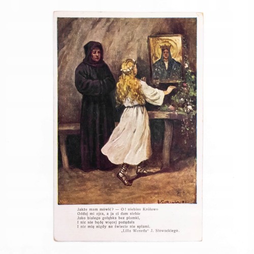 STARA POCZTÓWKA - LILLA WENEDA JULIUSZ SŁOWACKI A. SETKOWICZ II RP