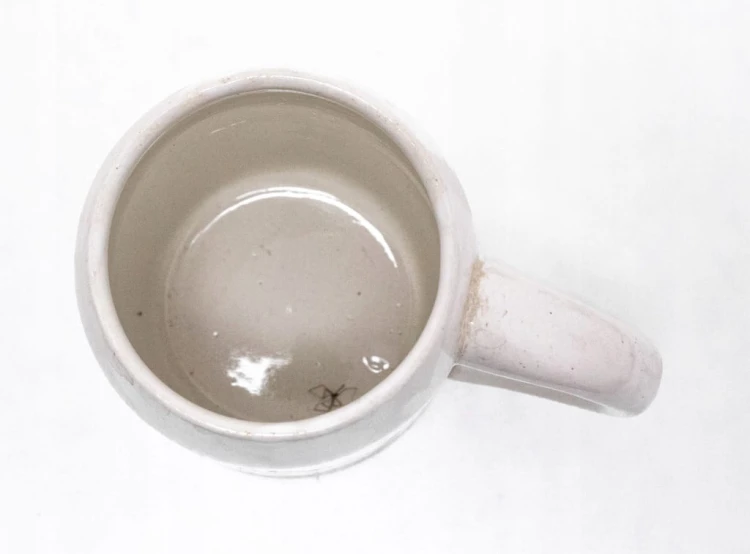 STARY CERAMICZNY KUFEL - SPITZ JAGERTEE AUSTRIA, MYŚLIWY ZE STRZELBĄ, JELEŃ
