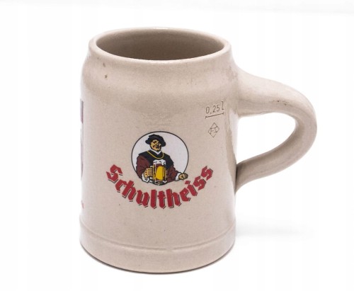 STARY CERAMICZNY KUFEL - PIWO SCHULTHEISS, BERLIN 1985