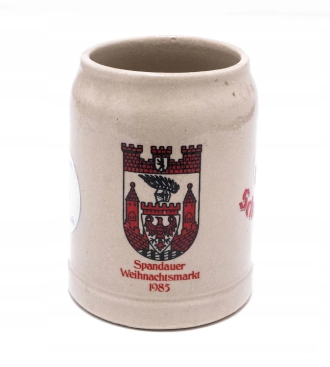 STARY CERAMICZNY KUFEL - PIWO SCHULTHEISS, BERLIN 1985