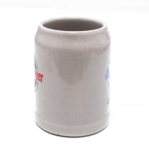 STARY CERAMICZNY KUFEL - PIWO HENNINGER, SV WALDHOF MANNHEIM, NIEMCY