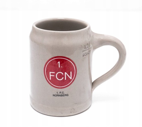 STARY CERAMICZNY KUFEL - PIWO HENNINGER, 1. FC NURNBERG , NIEMCY