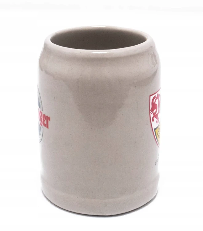 STARY CERAMICZNY KUFEL - PIWO HENNINGER, VfB STUTTGART, NIEMCY