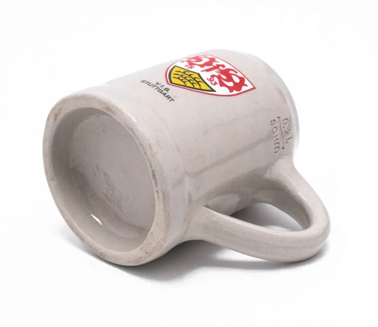 STARY CERAMICZNY KUFEL - PIWO HENNINGER, VfB STUTTGART, NIEMCY
