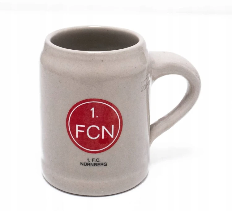 STARY CERAMICZNY KUFEL - PIWO HENNINGER, 1. FC NURNBERG, NIEMCY