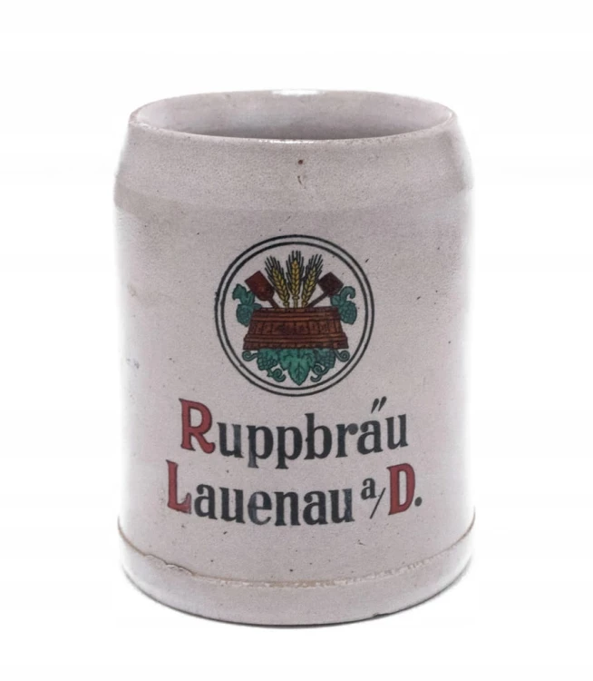 STARY CERAMICZNY KUFEL - PIWO RUPPBRAU LAUENAU, NIEMCY