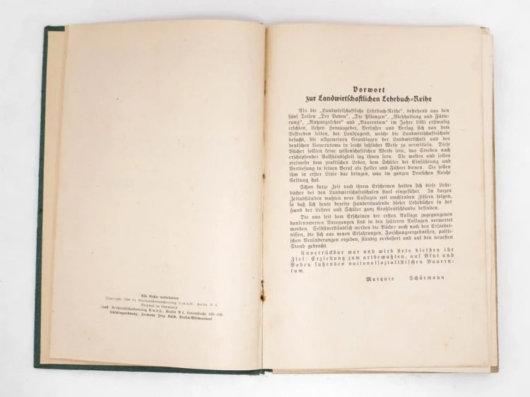 KSIĄŻKA NIEMIECKA TEORIA UŻYCIA: SERIA PODRĘCZNIKÓW ROLNICZYCH BERLIN 1943