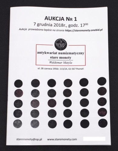 Katalog aukcyjny Waldemar Matyla, Aukcja 1, 7.12.2018
