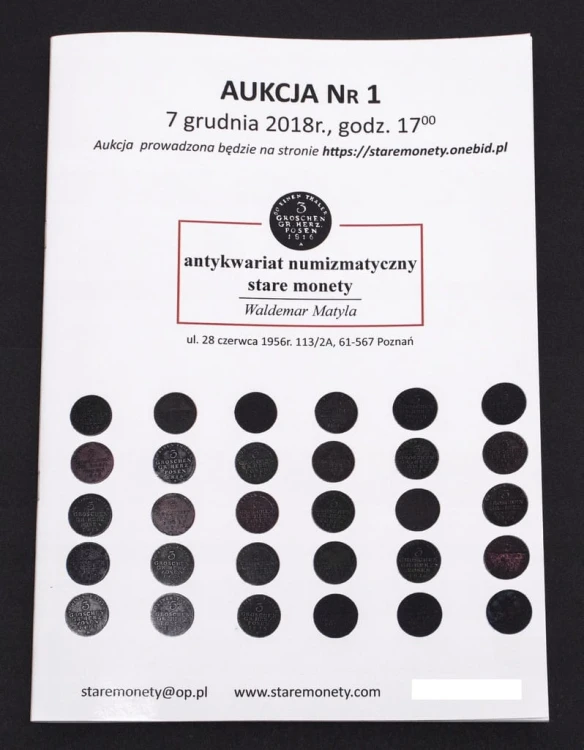 Katalog aukcyjny Waldemar Matyla, Aukcja 1, 7.12.2018