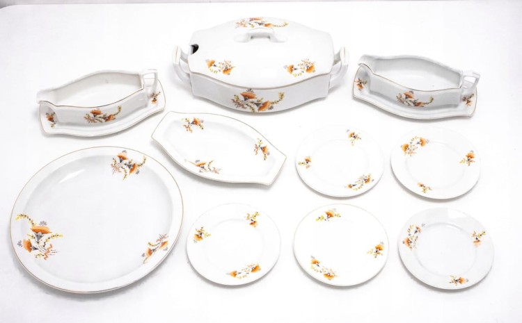 STARY ZESTAW PORCELANOWY ĆMIELÓW