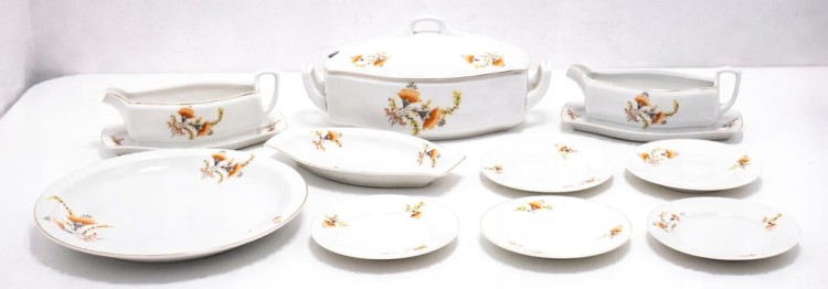 STARY ZESTAW PORCELANOWY ĆMIELÓW