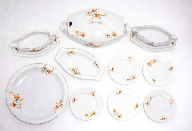 STARY ZESTAW PORCELANOWY ĆMIELÓW