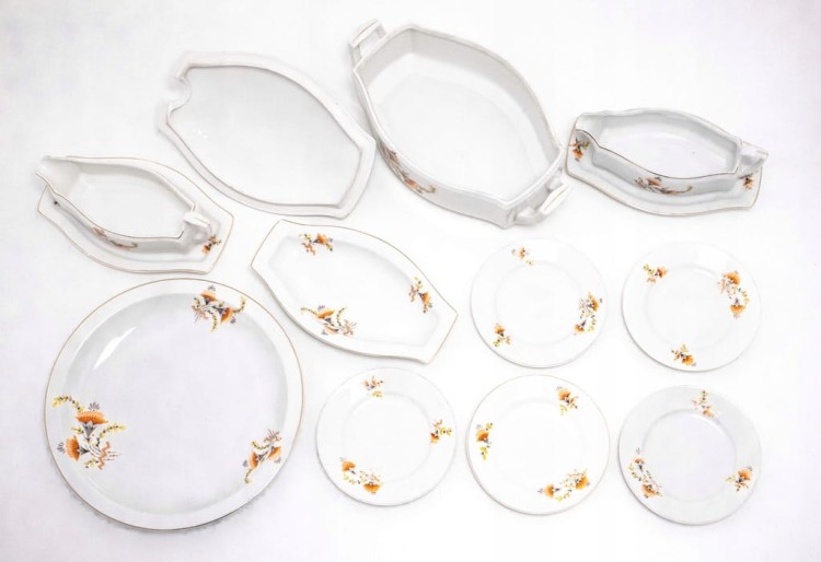 STARY ZESTAW PORCELANOWY ĆMIELÓW