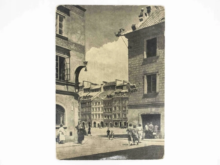 WARSZAWA - PRZEJŚCIE Z ZAPIECKA NA RYNEK, STARE MIASTO 1963