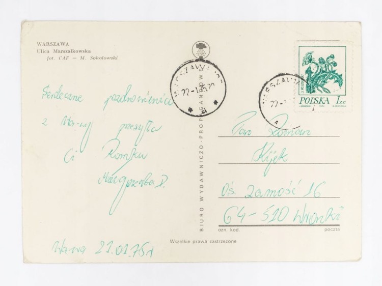 WARSZAWA - UL. MARSZAŁKOWSKA 1975
