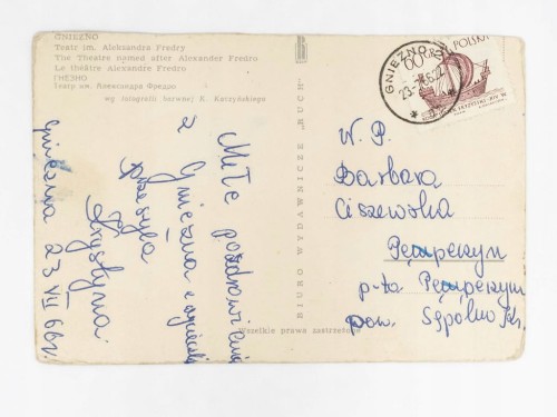 GNIEZNO - TEATR IM. ALEKSANDRA FREDRY 1966