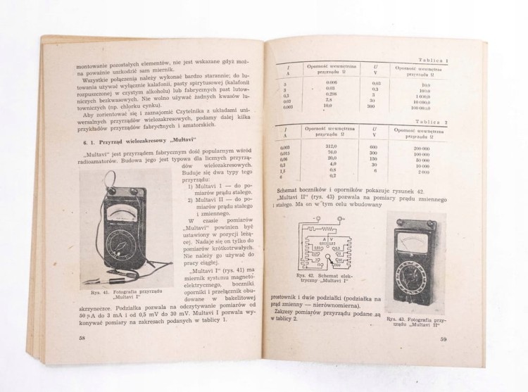 STARA KSIĄŻKA UNIWESALNE PRZYRZĄDY POMIAROWE 1955