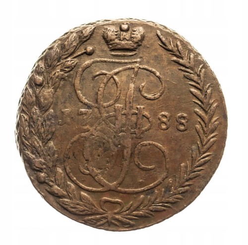 Rosja, Katarzyna II (1762-1796), 5 kopiejek 1788 EM, Jekaterinburg