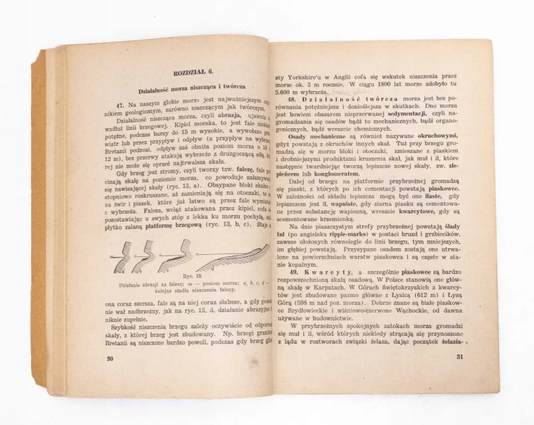 STARA KSIĄŻKA GEOLOGIA Z POCZĄTKAMI MINERALOGII 1946