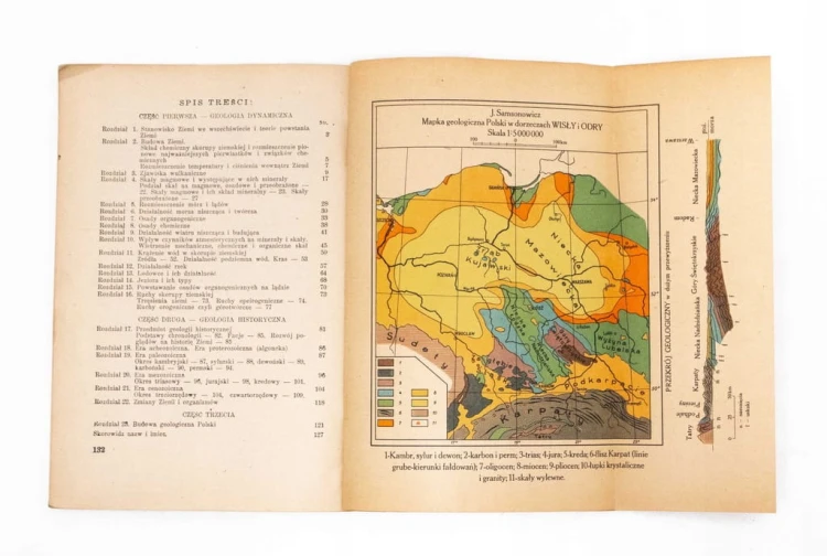 STARA KSIĄŻKA GEOLOGIA Z POCZĄTKAMI MINERALOGII 1946
