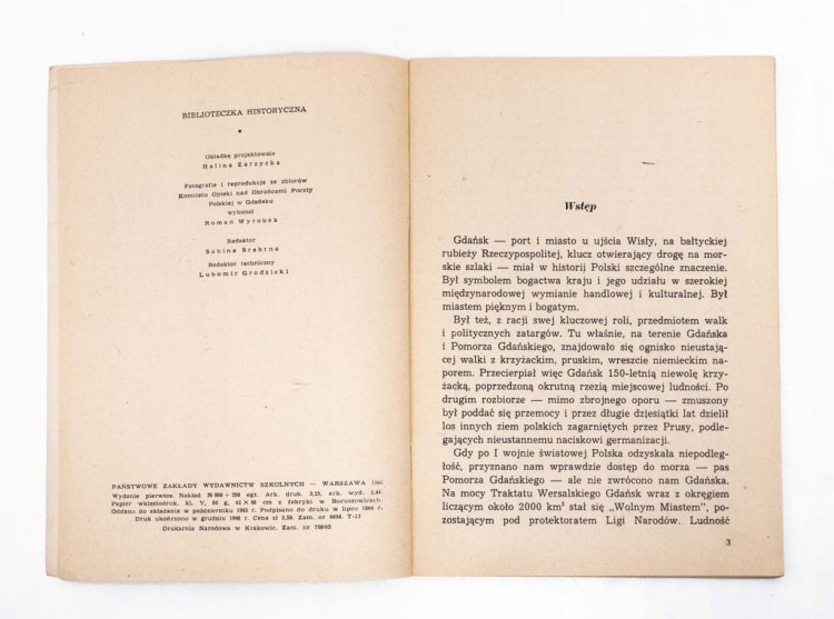 STARA KSIĄŻKA OBRONA POCZTY POLSKIEJ W GDAŃSKU 1966