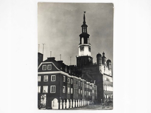 POZNAŃ - RATUSZ I DOMKI BUDNICZE NOCĄ 1969