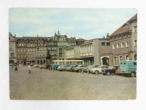 POZNAŃ - STARY RYNEK, STARE SAMOCHODY 1969