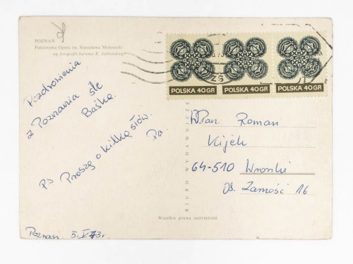 POZNAŃ - PAŃSTWOWA OPERA IM. STANISŁAWA MONIUSZKI TEATR WIELKI 1973