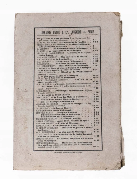 STARA KSIĄŻKA FRANCUSKA, EKONOMIA W POLSCE 1919