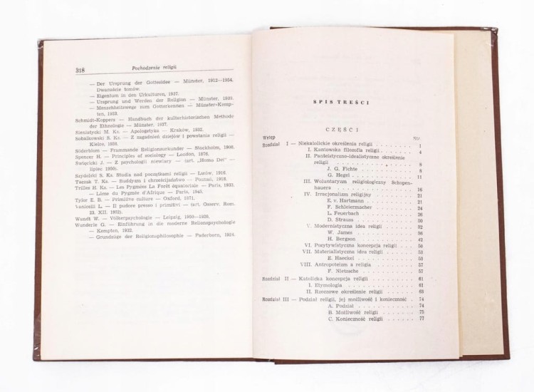 STARA KSIĄŻKA ISTOTA I POCHODZENIE RELIGII 1958