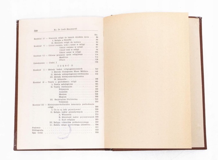 STARA KSIĄŻKA ISTOTA I POCHODZENIE RELIGII 1958