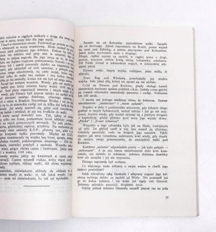STARA KSIĄŻKA OSTATNI ŻOŁNIERZ POLSKI KAMPANII ROKU 1939 REPRINT