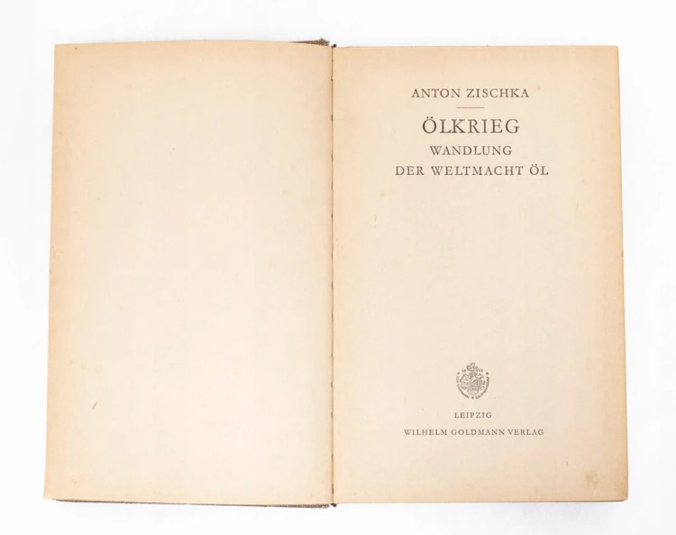 STARA KSIĄŻKA NIEMIECKA OLKRIEG WANDLUNG DER WELTMACHT OL ROPA NAFTOWA 1939