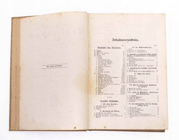 STARA KSIĄŻKA NIEMIECKA REALIENBUCH 1913