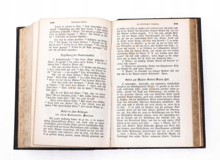 STARA KSIĄŻKA RELIGIJNA MARIA, MEINE ZUFLCHT UND MEIN TROST, WROCŁAW 1869