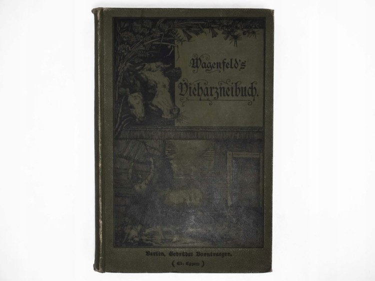 STARA NIEMIECKA KSIĄŻKA O OPIECE I ZDROWIU ZWIERZĄT HODOWLANYCH BERLIN 1888