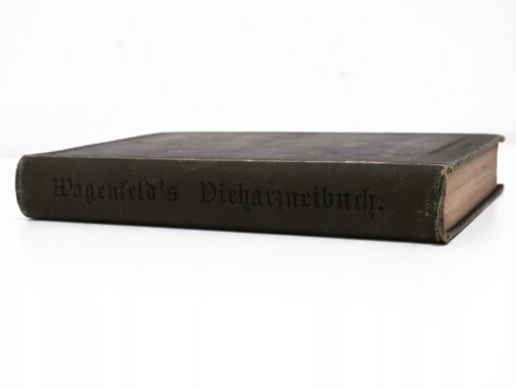 STARA NIEMIECKA KSIĄŻKA O OPIECE I ZDROWIU ZWIERZĄT HODOWLANYCH BERLIN 1888