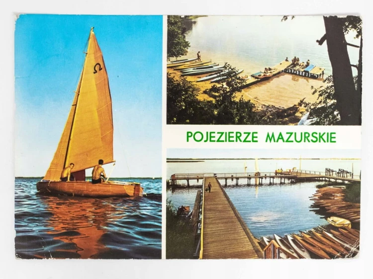 POJEZIERZE MAZURSKIE - JEZIORA MAMRY NIDZKIE I NIEGOCIN PRL