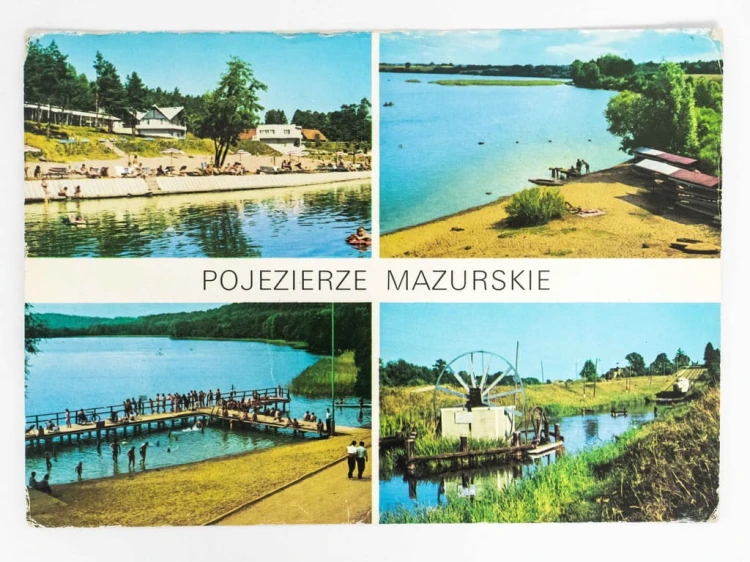 POJEZIERZE MAZURSKIE - J DRWĘCKIE J LIMAJNO J GOŁDOPIWO KANAŁ ELBLĄSKI 1973