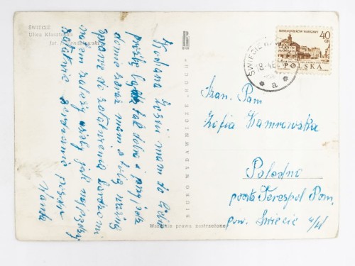 ŚWIECIE - UL. KLASZTORNA STARY SAMOCHÓD DOSTAWCZY WARSZAWA FSO 1967