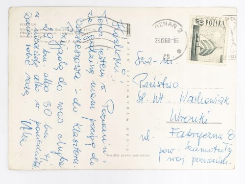 POZNAŃ - PAŁAC DZIAŁYŃSKICH 1968