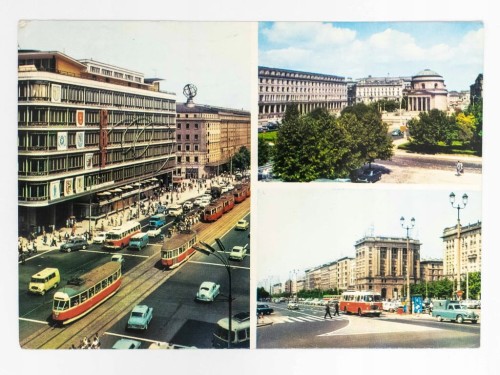 WARSZAWA - AL. JEROZOLIMSKIE PLAC TRZECH KRZYŻY UL. MARSZAŁKOWSKA 1971