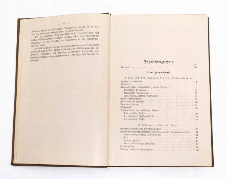 STARA KSIĄŻKA NIEMIECKA HEBAMMENLEHRBUCH, POŁOŻNICTWO 1928