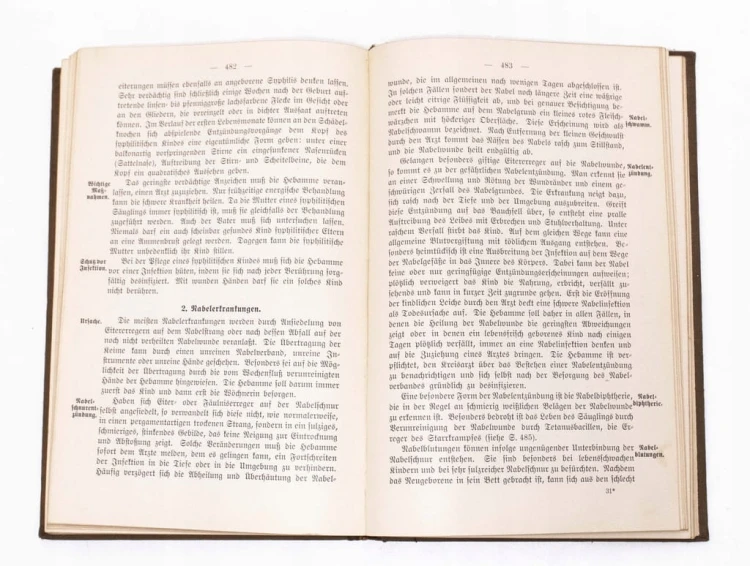 STARA KSIĄŻKA NIEMIECKA HEBAMMENLEHRBUCH, POŁOŻNICTWO 1928