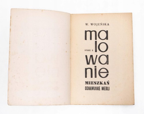 STARA KSIĄŻKA MALOWANIE MIESZKAŃ 1967