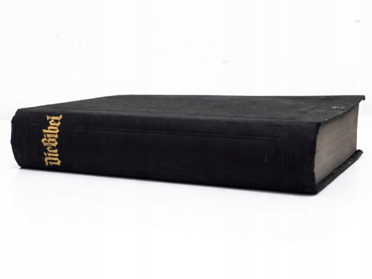 STARA NIEMIECKA BIBLIA WEDŁUG M. LUTHRA NA PAMIĄTKĘ DNIA ŚLUBU OLSZTYN 1937