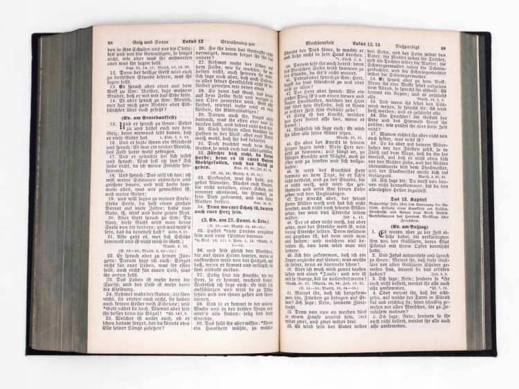 STARA NIEMIECKA BIBLIA WEDŁUG M. LUTHRA NA PAMIĄTKĘ DNIA ŚLUBU OLSZTYN 1937