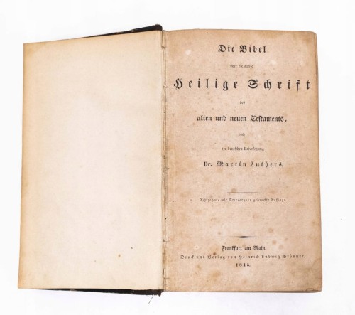 STARA BIBLIA NIEMIECKA 1845