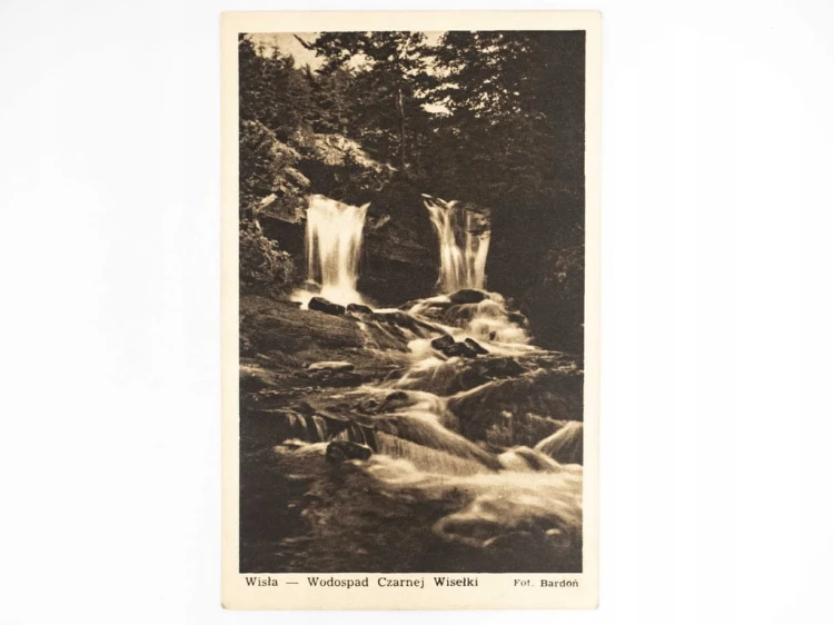 WISŁA - WODOSPAD NA CZARNEJ WISEŁCE LATA 50.